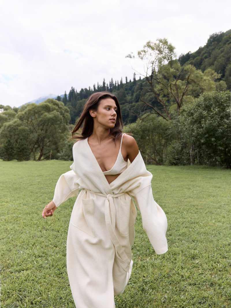 Sun wool kimono