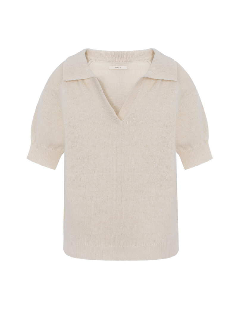 Dew cashmere-silk polo