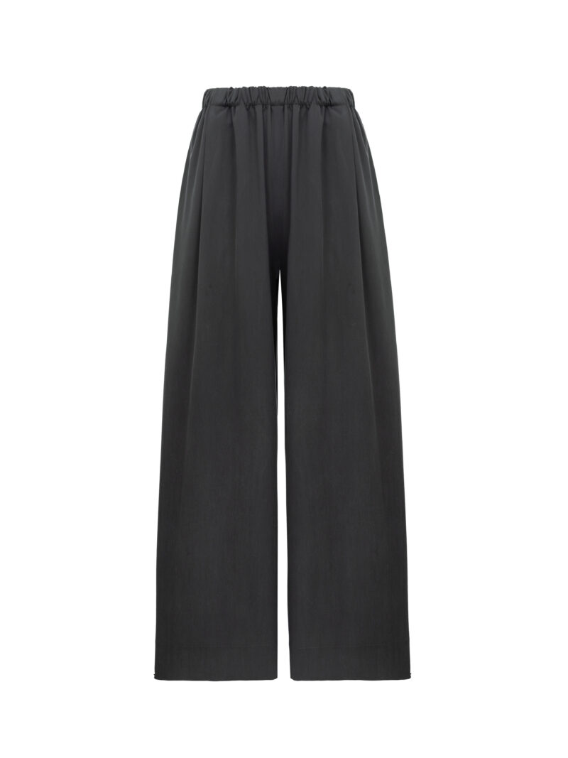 Relaxed wool-silk pants