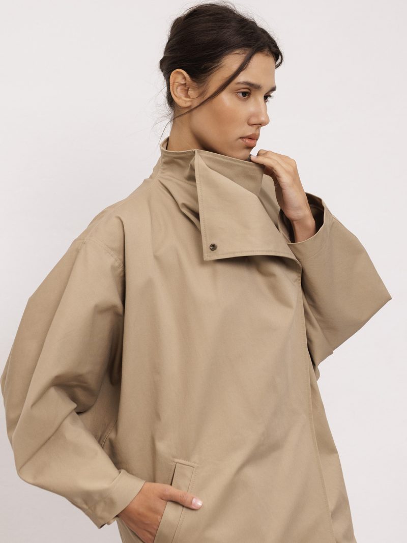 Flow trench coat